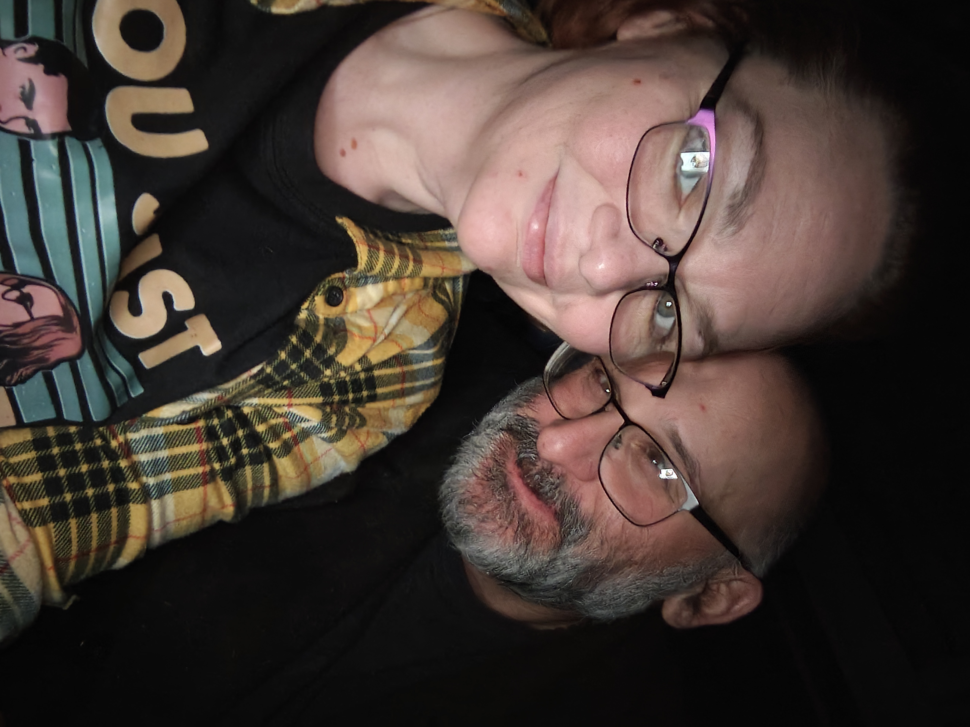 Johnathan Hales and Donna together at night